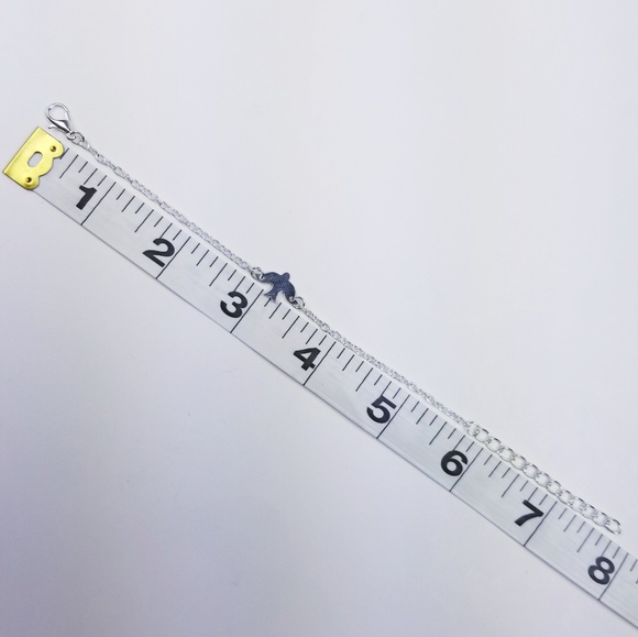 Silver Dove Peace Chain Bracelet Simple Minimalist - Picture 2 of 3